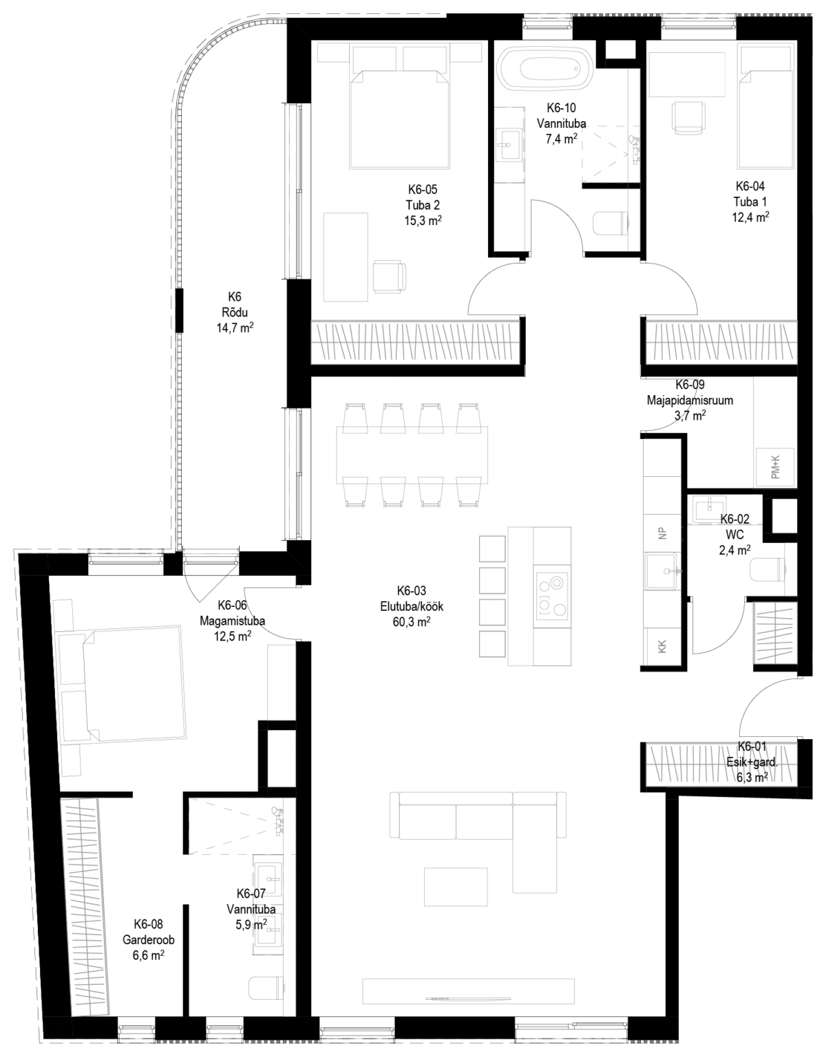 Korteri 6 plaan